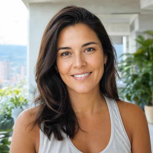 Retrato ilustrativo de María Clara Pérez, miembro Aura en Medellín
