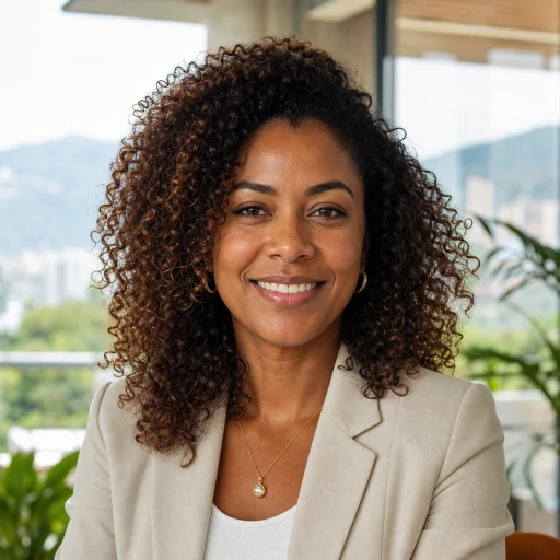 Retrato ilustrativo de Sarah Martínez, líder de beneficios ejecutivos en Medellín